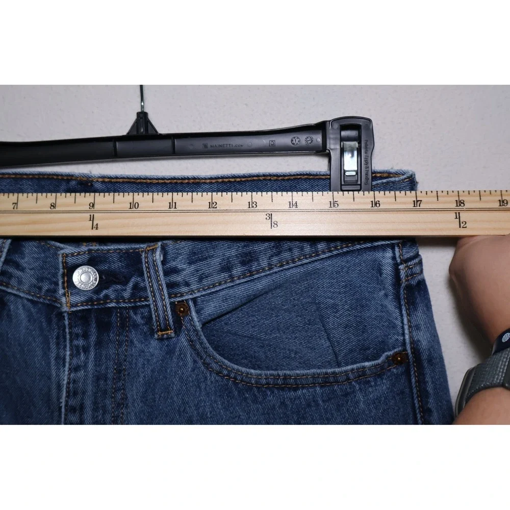 Levis 505 Regular Fit Mens Blue Denim‎ Jeans Straight Leg 34x30 Medium Wash